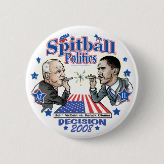 Badge Rond 5 Cm La politique 2008 de Spitball