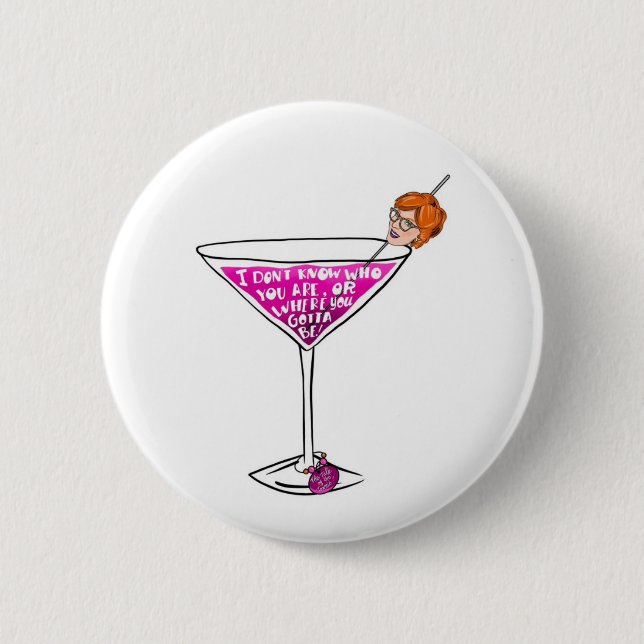 Badge Rond 5 Cm La présentation de la serviette : Bouton Cocktail  (Devant)