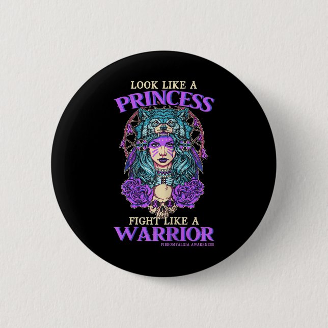 Badge Rond 5 Cm La Princesse De Conscience Se Battre Comme Un Guer (Devant)