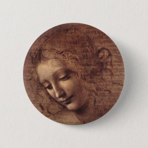 Badge Rond 5 Cm La principale femelle Scapigliata