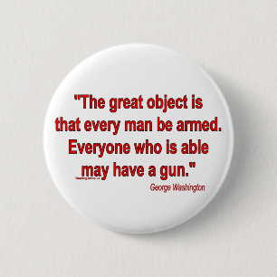 Badge Rond 5 Cm La prise de George Washington sur des bras