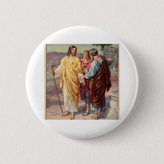 Badge Rond 5 Cm La promenade à l'emmaus