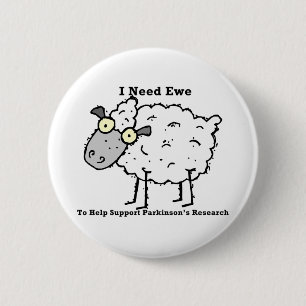 Badge Rond 5 Cm La recherche de Parkinson de soutien