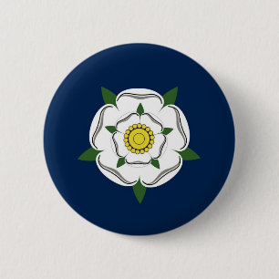 Badge Rond 5 Cm la région du yorkshire drapeau de la grande-bretag