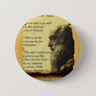 Badge Rond 5 Cm La règle d'or selon trois religions