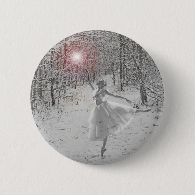 Badge Rond 5 Cm La Reine des neiges (Devant)