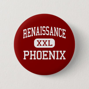 Badge Rond 5 Cm La Renaissance - Phoenix - haute - Detroit