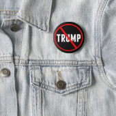 Badge Rond 5 Cm La résistance anti-Trump (En situation)