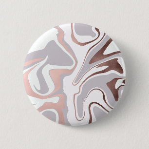 Badge Rond 5 Cm La rose doror marble look
