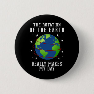 Badge Rond 5 Cm La Rotation De La Terre Fait De Mon Enseignant De