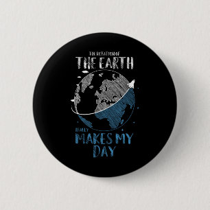 Badge Rond 5 Cm La Rotation De La Terre Fait Vraiment Mon Plan Du