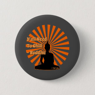 Badge Rond 5 Cm La Sagesse du Bouddha - Un bouton MisterP