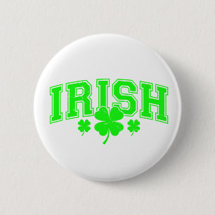 Badge Rond 5 Cm La Saint-Patrick chanceux irlandais de style