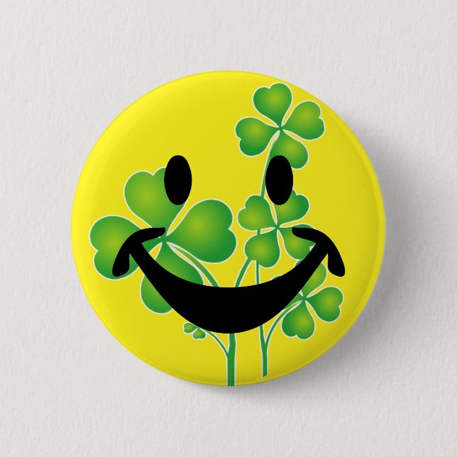 Badge Rond 5 Cm La Saint-Patrick Classer vos idées (Devant)