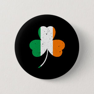 Badge Rond 5 Cm La Saint Patrick, Shamrock irlandaise