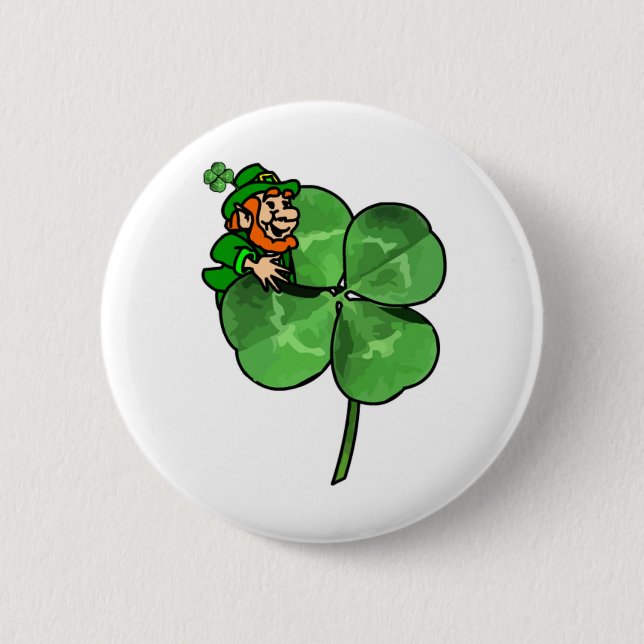 Badge Rond 5 Cm La Saint-Patrick - Soyez irlandais ! (Devant)