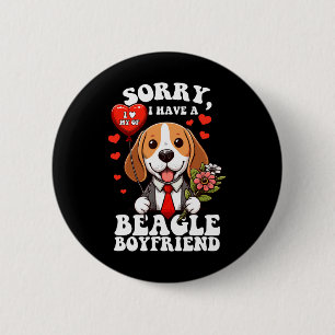 Badge Rond 5 Cm La Saint-Valentin de ma femme a des pattes Cœurs d