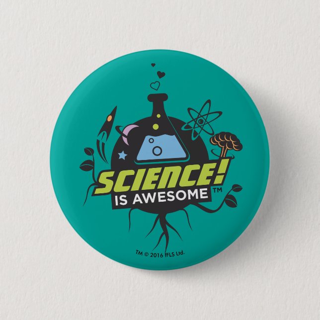 Badge Rond 5 Cm La Science est impressionnante (Devant)