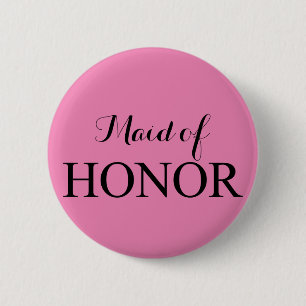 Badge Rond 5 Cm La servante d'honneur