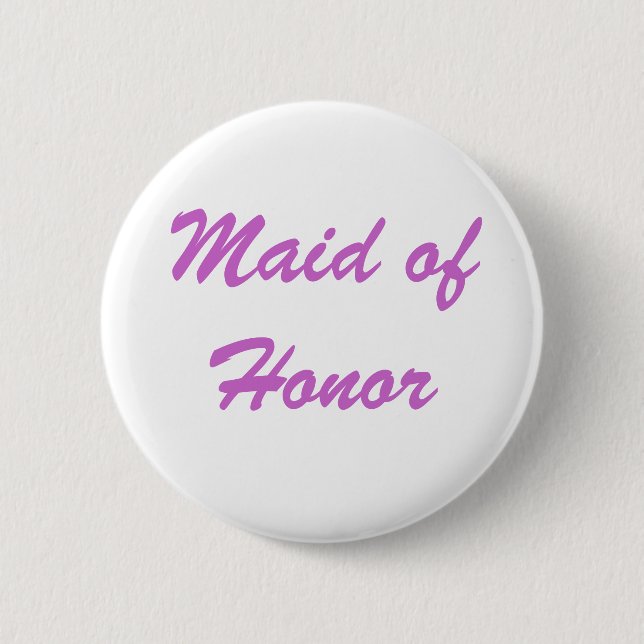 Badge Rond 5 Cm La servante d'honneur (Devant)