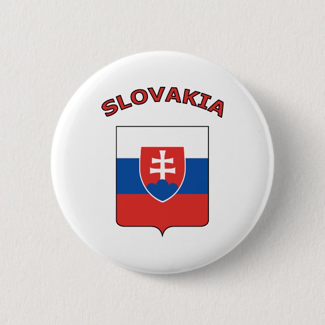Badge Rond 5 Cm La Slovaquie (Devant)