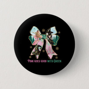 Badge Rond 5 Cm La Sorcière Rose Va Bien Avec La Sorcière Hallowee
