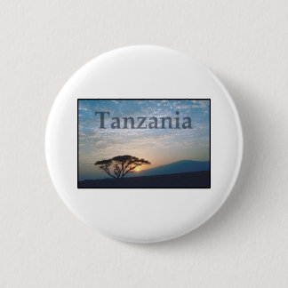 Badge Rond 5 Cm La Tanzanie