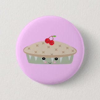 Badge Rond 5 Cm la tarte à la cerise kawaii