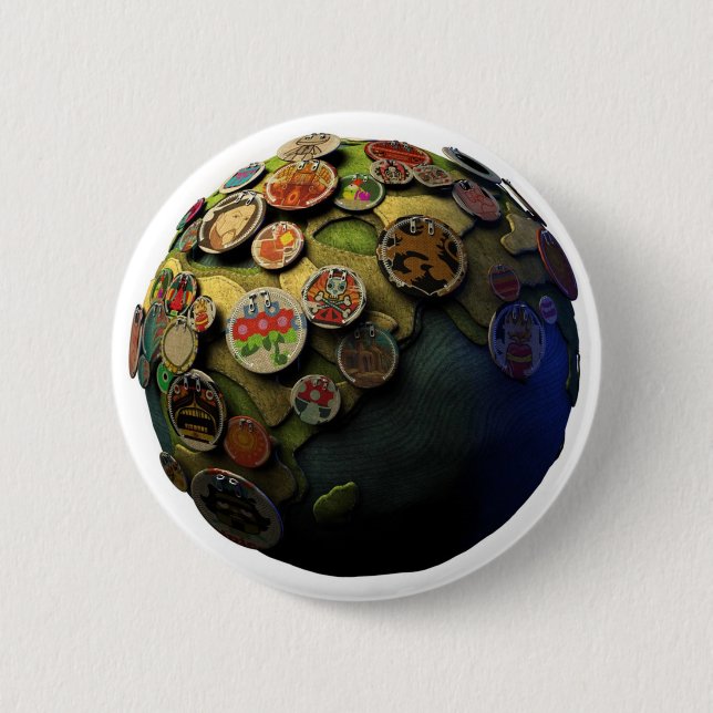 Badge Rond 5 Cm La terre de LBP (Devant)