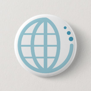 Badge Rond 5 Cm la terre d'écho : conservez l'eau