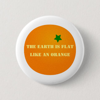 Badge Rond 5 Cm La terre est plate