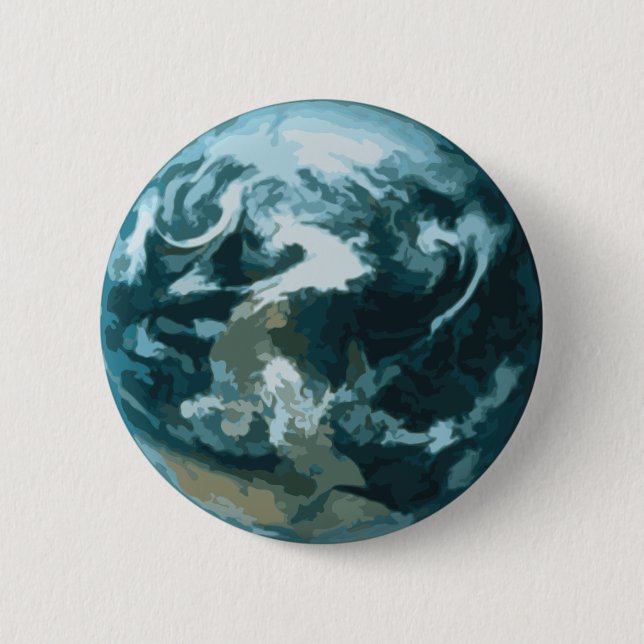 Badge Rond 5 Cm La terre peinte (Devant)