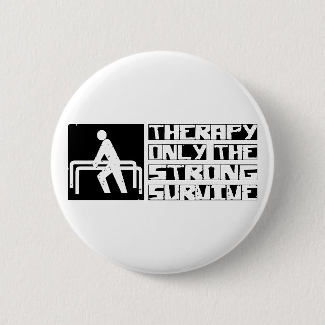 Badge Rond 5 Cm La thérapie survivent (Devant)