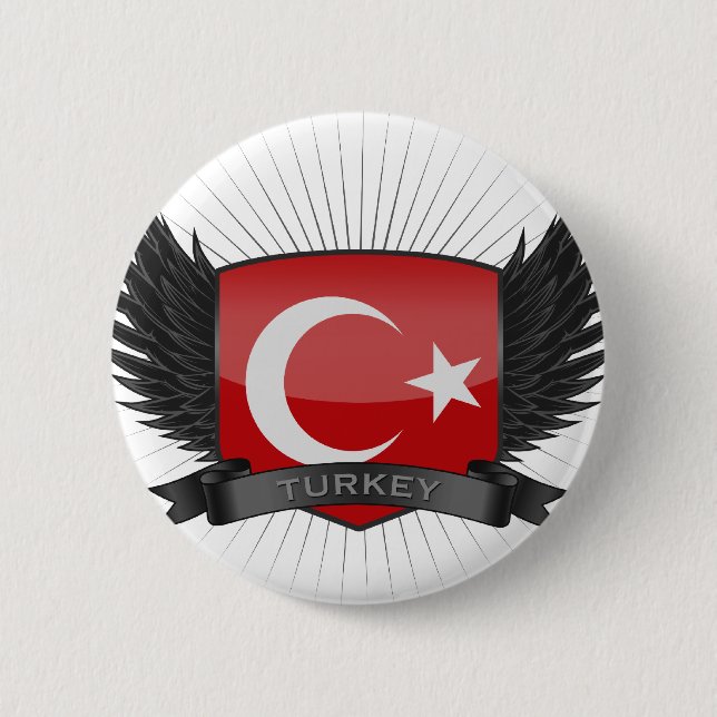 BADGE ROND 5 CM LA TURQUIE (Devant)