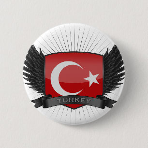 BADGE ROND 5 CM LA TURQUIE
