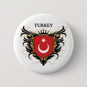 Badge Rond 5 Cm La Turquie [personnalisez]