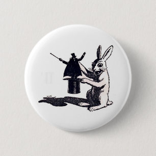 Badge Rond 5 Cm La vengeance du lapin