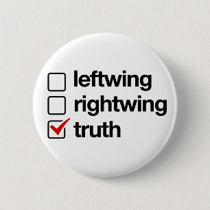 Badge Rond 5 Cm La vérité est le bouton de réponse