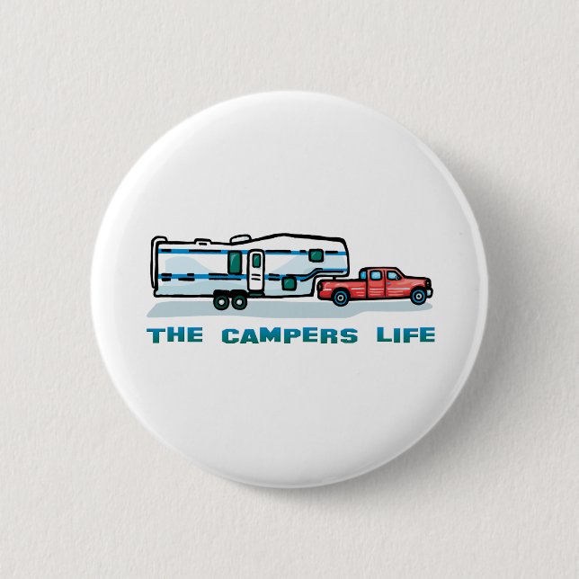 Badge Rond 5 Cm La vie de campeurs (Devant)