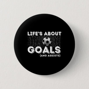 Badge Rond 5 Cm La vie est faite d'objectifs et de Ists - Cadeau p