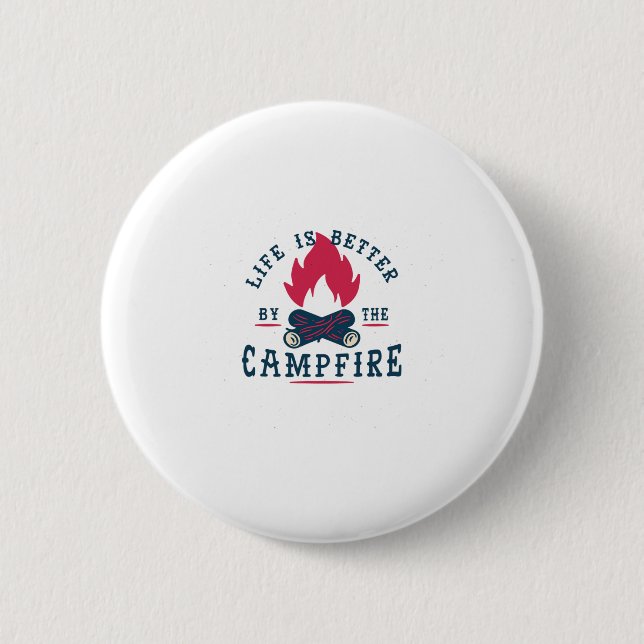 Badge Rond 5 Cm La vie est meilleure  (Devant)