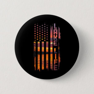 Badge Rond 5 Cm La vie est meilleure au lac ntoon bateau