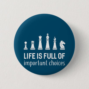 Badge Rond 5 Cm La Vie Est Pleine De Choix Importants, Amoureux De