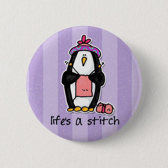 Badge Rond 5 Cm la vie est un point (Devant)