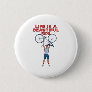 Badge Rond 5 Cm La vie est une belle balade