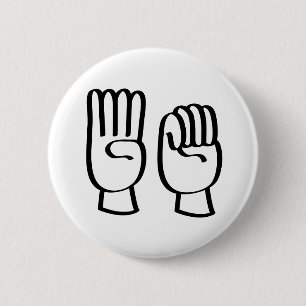 Badge Rond 5 Cm La violence Domestique ou l'arrêt de la violence