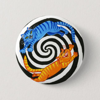 Badge Rond 5 Cm La zone de chaton