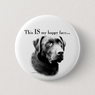 Badge Rond 5 Cm Lab Happy Face