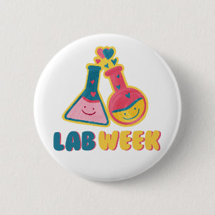 Badge Rond 5 Cm Lab Week 2024 Médicale Lab Tech