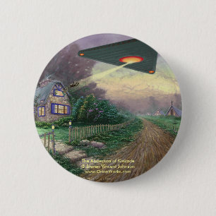 Badge Rond 5 Cm L'abduction de Kinkade, l'abduction du repli…
